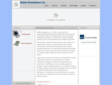 Tablet Screenshot of mobileworkstations.net